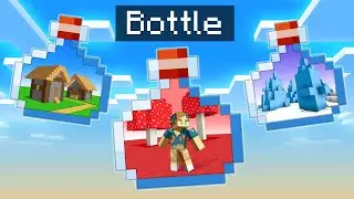 Minecraft but EVERYTHING IS IN A BOTTLE!