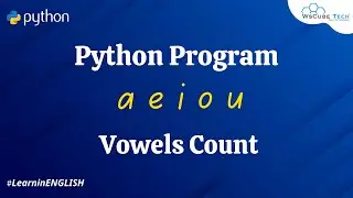 Python Program To Count The Vowels In Given String [English]