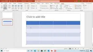 How to Split and Merge Cells of a Table in Power Point - Office 365