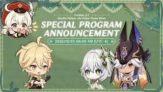 Genshin Impact 3.2 Livestream Watch Party