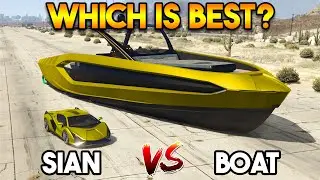 GTA 5 : LAMBORGHINI SIAN VS LAMBORGHINI BOAT (WHICH IS BEST?)