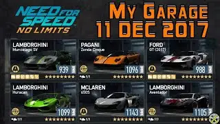 Need for Speed No Limits | My Garage - 11 December 2017 | ft. Zonda Cinque, Ford GT 2017