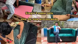 Simple three 3 sofa making,interior design sofa s, 3 seate sofa sofa set design,diy sofa,furniture