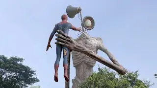 Spider-Man vs Siren Head In Real Life |Epic Battle Part-1