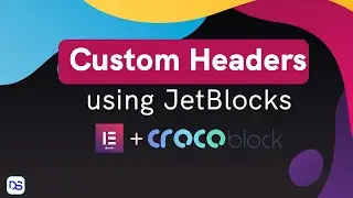 WordPress custom header using JetBlocks & Elementor