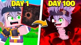 I Survived 100 Days In Black Clover Minecraft!