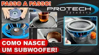 COMO É FEITO UM SUBWOOFER DO ZERO? - VISITA FÁBRICA PROTECH ALTO FALANTES