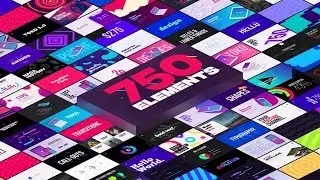 750+ Graphic Animation Elements Pack - After Effects & Premiere Pro Template
