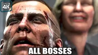 Wolfenstein II: The New Colossus - All Bosses (With Cutscenes) 4K 60FPS UHD PC