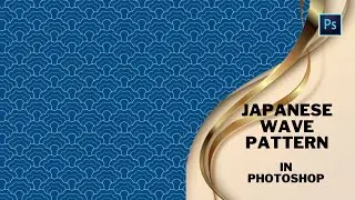 How to make Japanese Wave Pattern in Photoshop/#youtube #photoshop #pattern #digital #texture #reels