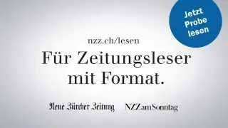 NZZ Digital-Spot - Für Zeitungsleser mit Format
