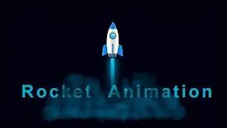 CSS Animation Effect: CSS Flying Rocket Animation with Flame Effect in CSS & JavaScript