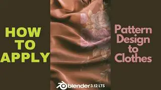 How To Apply Pattern Design To Clothes in Blender | #blendertutorial #blender3d
