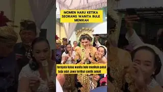 ketika wanita bule menikah sama pria Jawa  menggunakan baju adat Jawa ‼️ 