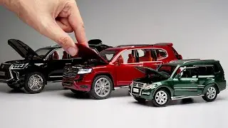 Unboxing of Toyota Land Cruiser LC300, Lexus LX570 & Mitsubishi Pajero Diecast Models