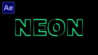 NEON TEXT EFFEKT Animation | After Effects Tutorial