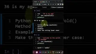 string methods capitalize casefold lower in python english #python #shorts