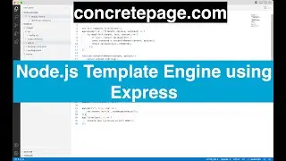Node.js Template Engine using Express