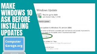 How to Make Windows 10 Ask Before Installing Updates