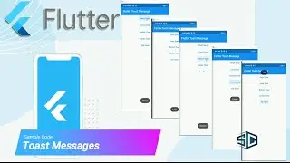 Flutter Toast Messages by Sample Code | Flutter Tutorial | Flutter 2023