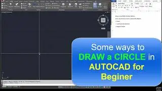 Some ways to Draw a CIRCLE in Autocad - Autocad tutorial for beginer.