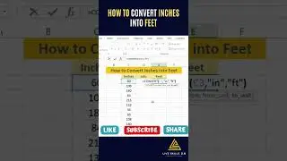 How to Convert Inches into Feet | #shorts #youtubeshorts #tips