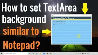 How to set TextArea background similar to Notepad in JavaFX?