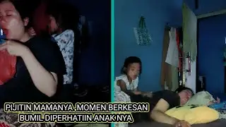 MOMEN BERKESAN BUMIL DIPERHATIIN ANAK NYA PIJITIN ELUSIN K3R0K1N  