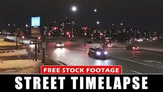 Timelapse Street at Night – Free Stock Footage