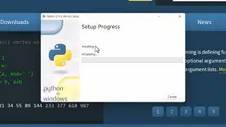 Basic install of Python 3.11 onto Windows 11