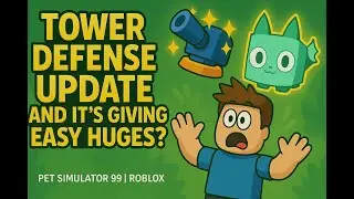 Tower defense update and its giving easy huges?! In Pet Simulator 99 | Roblox