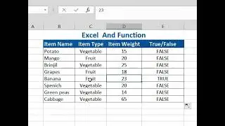Using the AND function in excel | and function in Excel | How to use and in Excel