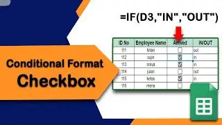 How to use conditional formatting if checkbox checked in Google Sheets