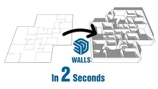 Two Super Quick ways to create WALLS in Sketchup