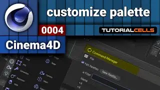 0004. how to create and customize palette and save them in cinema 4d