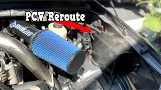 INSTALLING A MASSIVE CATCH CAN ON MY 7.3 Powerstroke! - 10AN 4-Port Catch Can CCV MOD!
