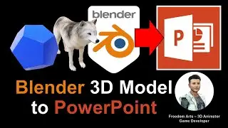 Blender to Powerpoint PPT presentation - Full Tutorial