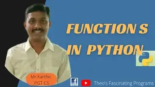 Functions in python|| Python functions#Theosfascinatingprograms#pythonprogramming #python
