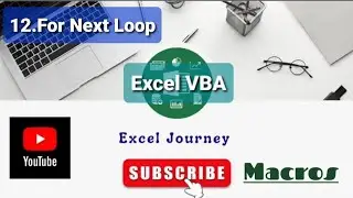 12.Excel VBA - Loops_For Next Loop