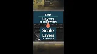 After Effects: Scale Selected Layers to Same Width in 10s