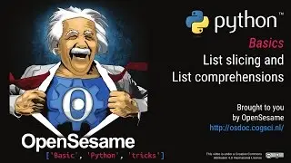 Basic Python tricks: List slicing and list comprehensions