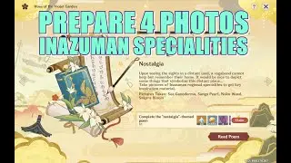 Prepare 4 photos of inazuman regional specialities related to the theme | Genshin Impact