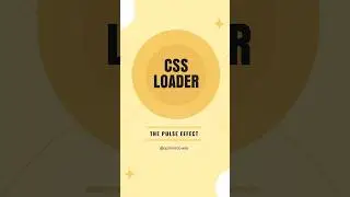 Create a Sleek CSS Loader with Pulse Effect 