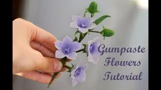 Gumpaste Bluebell Tutorial.Колокольчики из мастики. Sugar Flowers. Fondant.Sugar Bluebell.