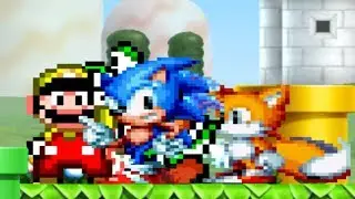 SONIC MANIA VS SUPER MARIO MAKER | BEST OF 3 | FUNNY GAMING