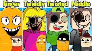 FNF FINGERTWIDDLE VS TWISTEDTOES VS MIDDLEFINGER VS TWIDDLYDINKS - Friday Night Funkin'