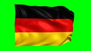 Germany Waving Flag Green Screen Animation | 3D Flag Animation | Royalty-Free