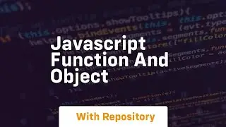 javascript function and object