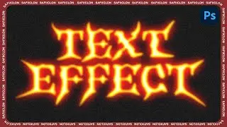 [ Text Effect ] Burning Text Effect in Photoshop