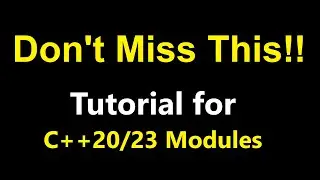 002- C++ Module  Tutorial - Module Partition, unresolved external symbol